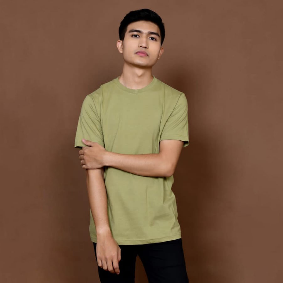 SQUE - Kaos Polos Solid OLIVE GREEN