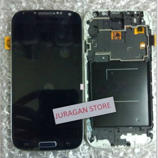 LCD TOUCHSCREEN SAMSUNG GALAXY S4 I9500 COMPLETE 1SET ORIGINAL KONTRAS BISA