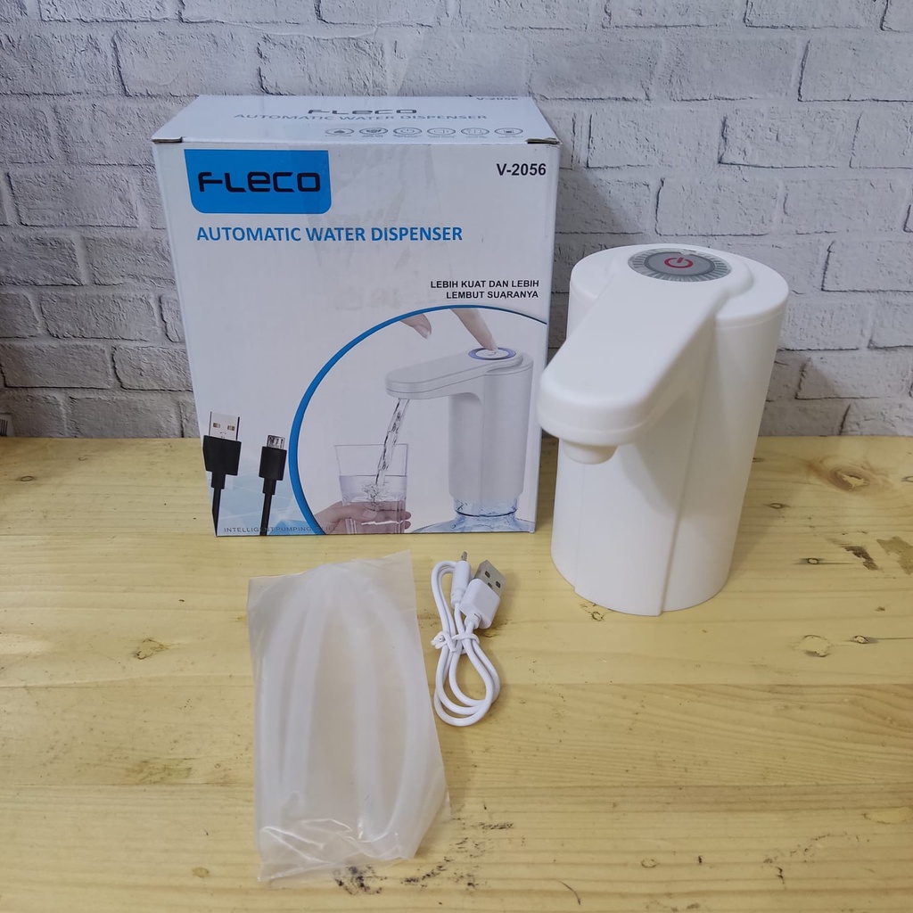 TERLARIS - Pompa Galon Dispenser Pump USB / Pompa Air Minum Elektrik Otomatis Electric Water FLECO V-2056 / Pompa Galon Dispenser Air Minum Charge Usb Gallon Pump FLECO V 5056 | FMS