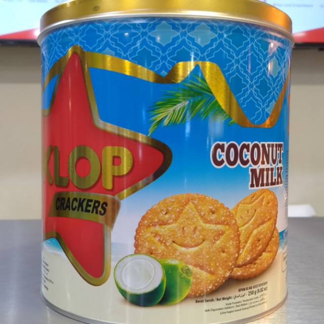 

Klop crakers kemasan kaleng ready stock murah meriah