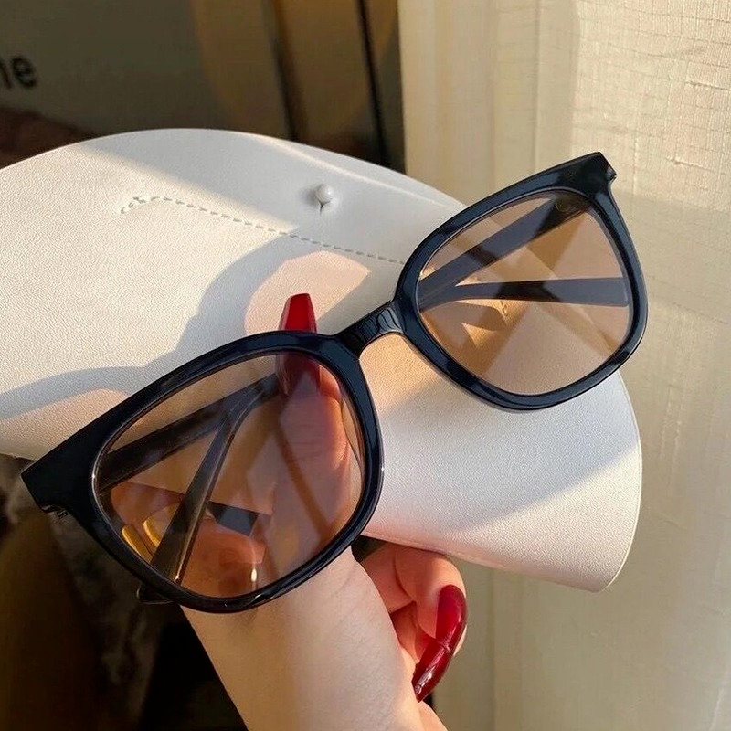 (YUZHU) COD Kacamata Cat Eye Warna Retro Fashion Korea untuk Wanita