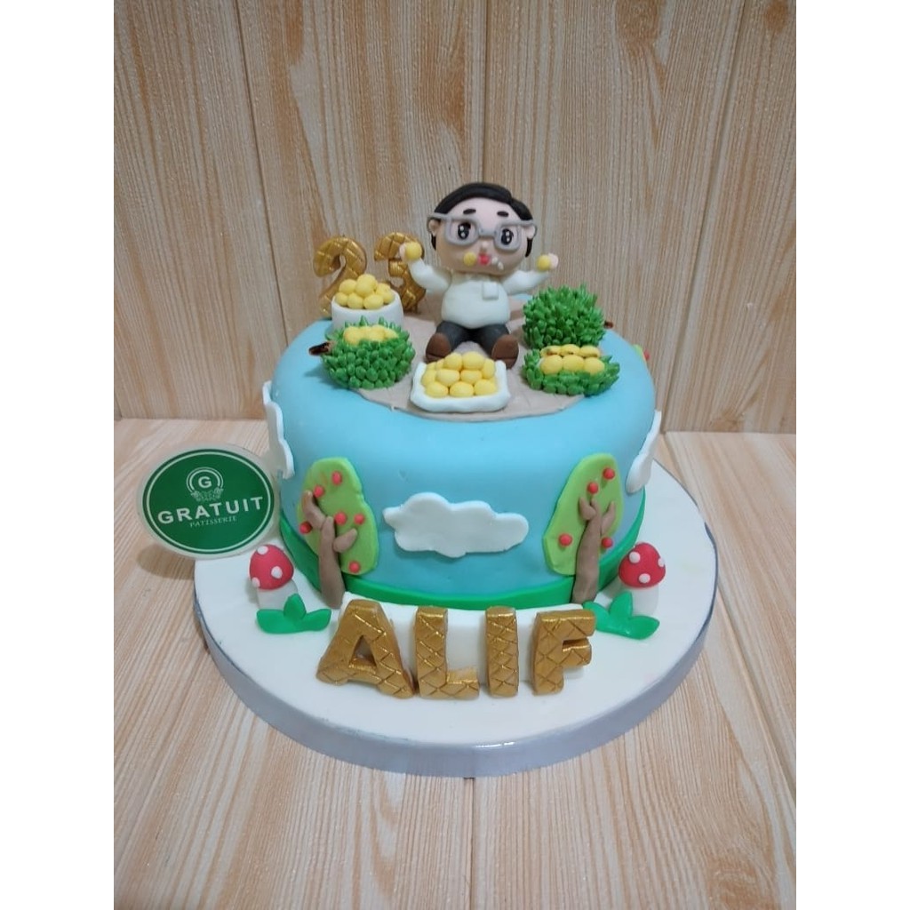 

cake tema durian 15cm