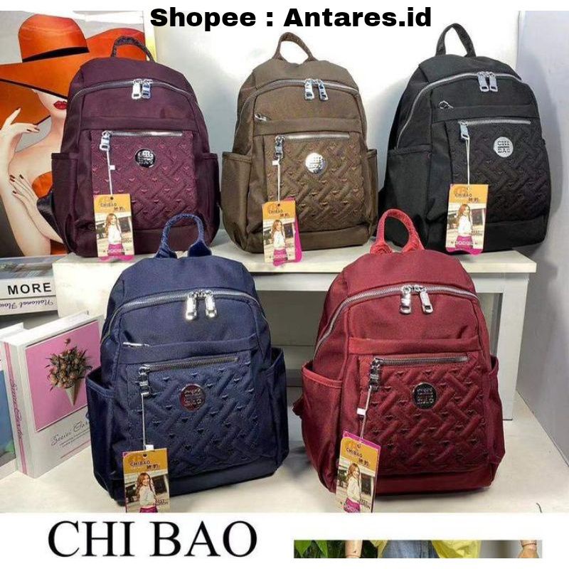 ORIGINAL Tas Ransel Chibao Wanita IMPORT KOREA Tebal Anti Air Elegan Design Terbaru Best Seller