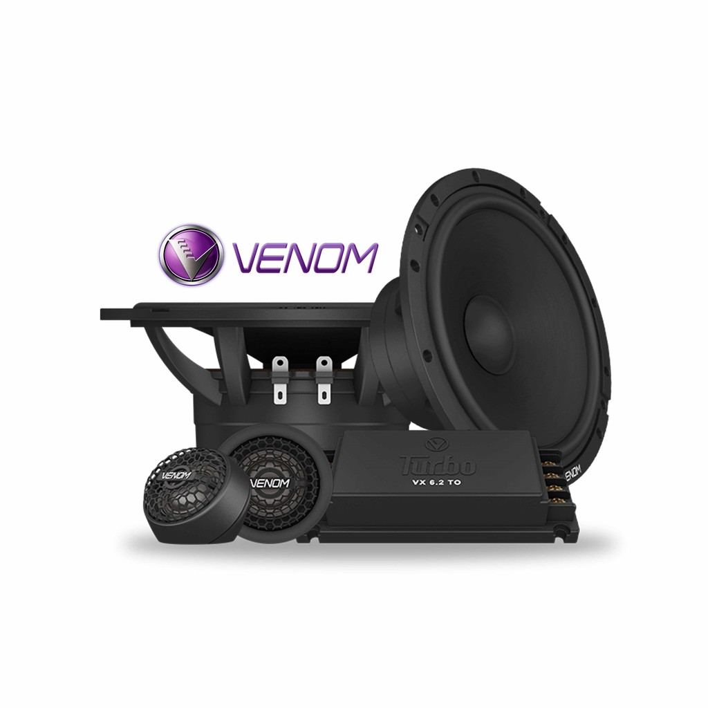 Venom Turbo VX6.2TO 2-Way Split Speaker 6.5 inch Component Kit