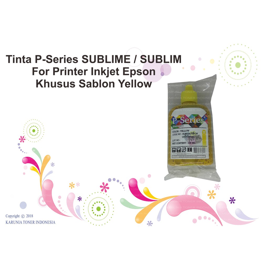 Tinta P-Series SUBLIME / SUBLIM 100ml Yellow