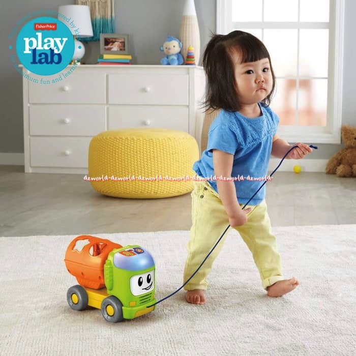 Fisher Price Sort &amp; Spill Learning Truck Mainan Truk Masukan Balok Ke Truk