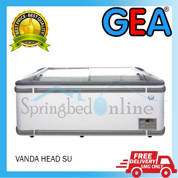 GLASS DOOR FREEZER VANDA HEADSU GEA - 550 Liter