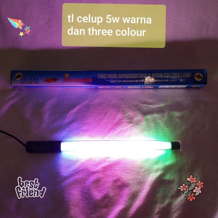 Lampu Aquarium  Ikan Celup RCS-250N-5W Warna Colour**