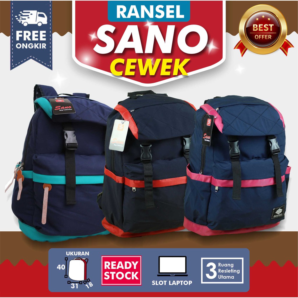 OBRAL DISKON PROMO TAS RANSEL CEWEK BACKPACK MULTIFUNGSI PUNGGUNG MURAH TERBARU KEREN BAGUS LUCU