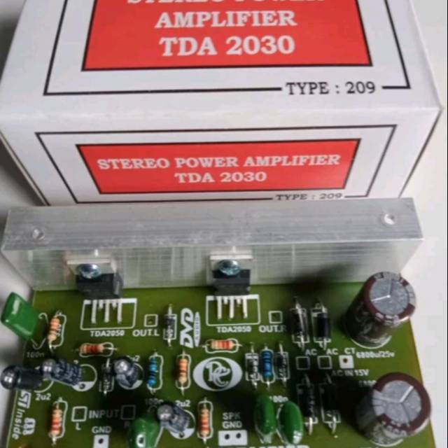 Stereo Power Amplifier TDA 2030 RANIC Type 209