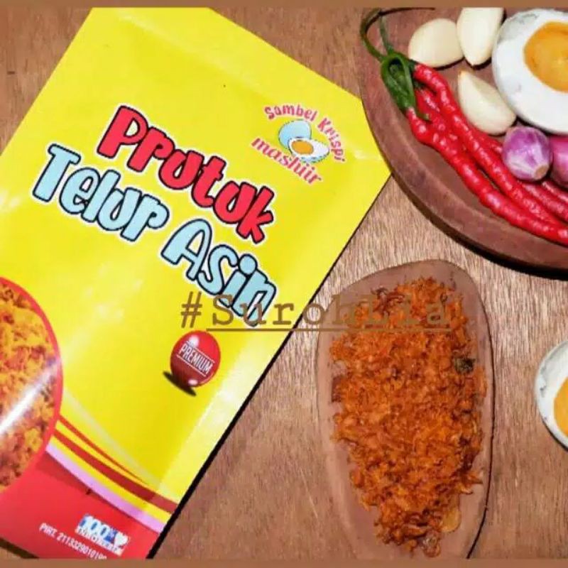 

prutuk telur asin oleh oleh khas brebes berat 100 gram