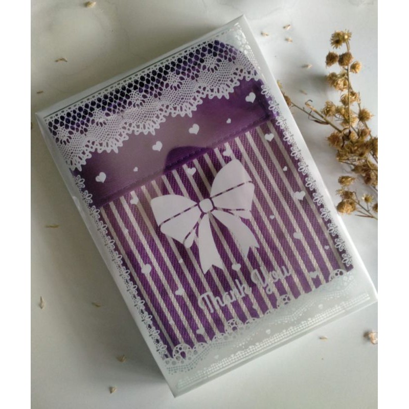 Souvenir Pernikahan POUCH SALUR MINI kemas mika motif  tanpa sablon