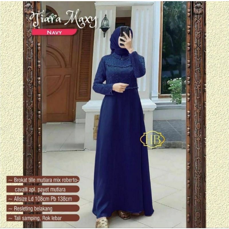 Gamis Tiara Dress / Gamis Dress Pesta Kondangan Lebaran