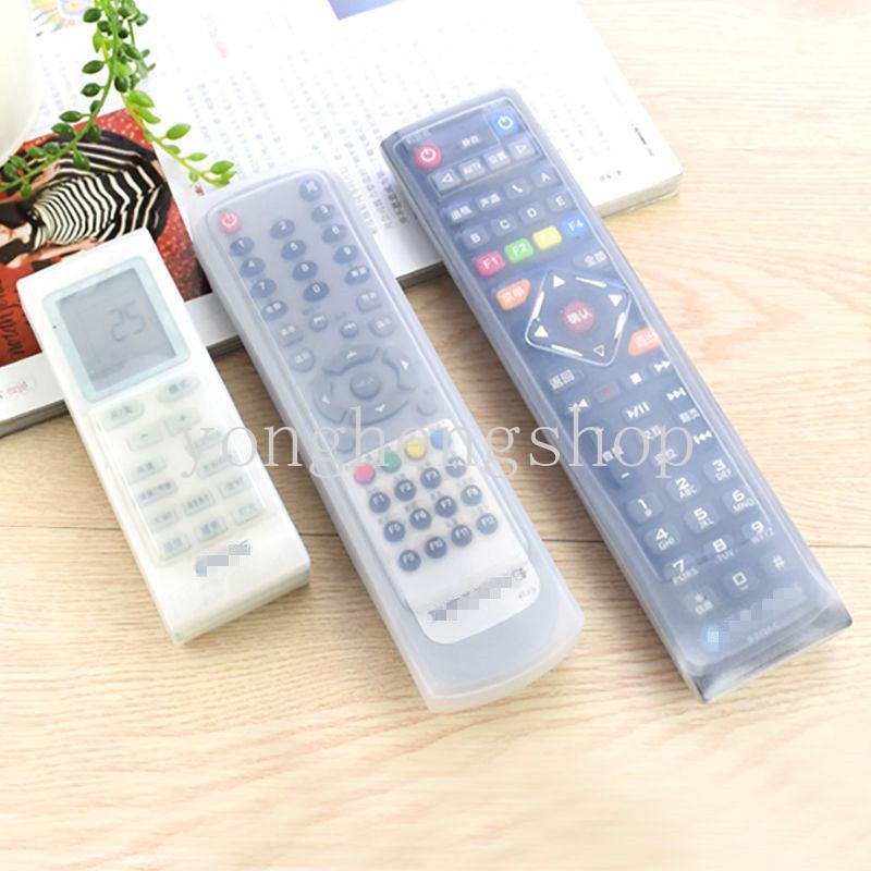 Case Pelindung Remote Control TV Bahan Silikon Tahan Air Dan Debu Warna Transparan