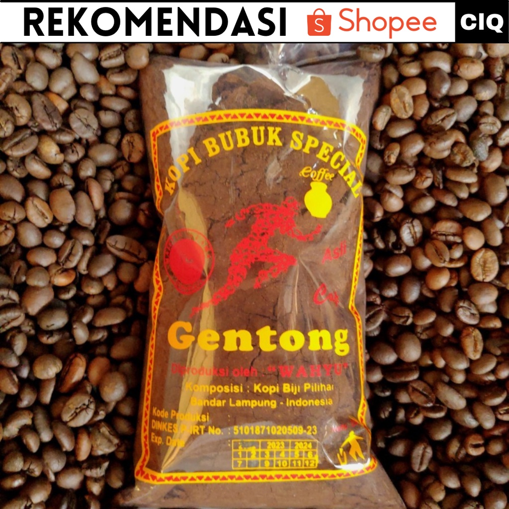 Kopi Bubuk Robusta Gentong Kopi Asli Lampung Murni 100% 250gr - Kopi Lampung Asli / Kopi Lampung Robusta