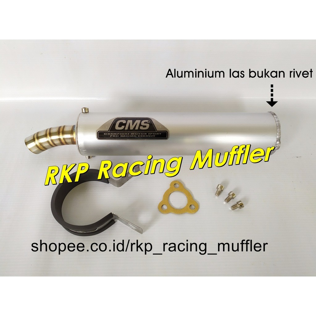 Silencer CMS silincer Ninja R RR SS RX-King RX-Z Satria 2 tak FIZ R aluminium las tutup stainless