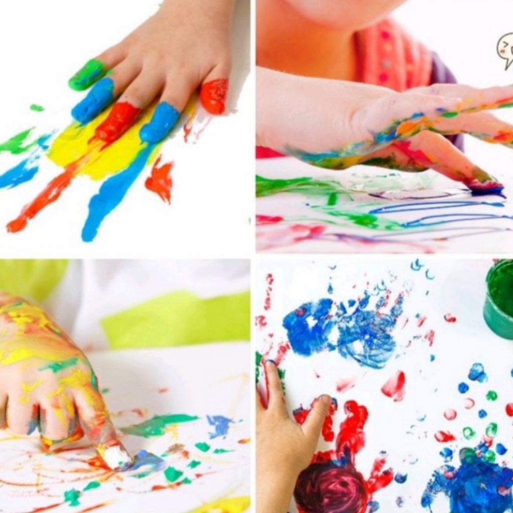 

ghg TERMURAH Washable Finger Paint / Cat Warna No Toxic / Hand Painting Khusus Anak / Cat Bisa