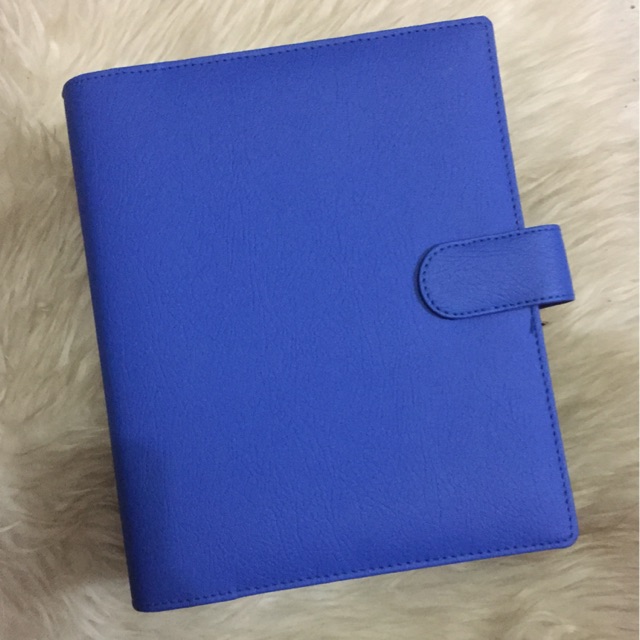 

Binder Kulit Polos Biru A5 B5 Kertas LOOSE LEAF ISI 100