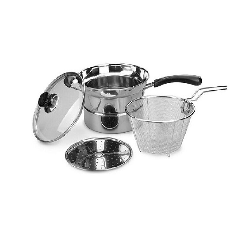 Panci Deep Fryer 3 in 1 Stainless Steel 22 cm - Lama