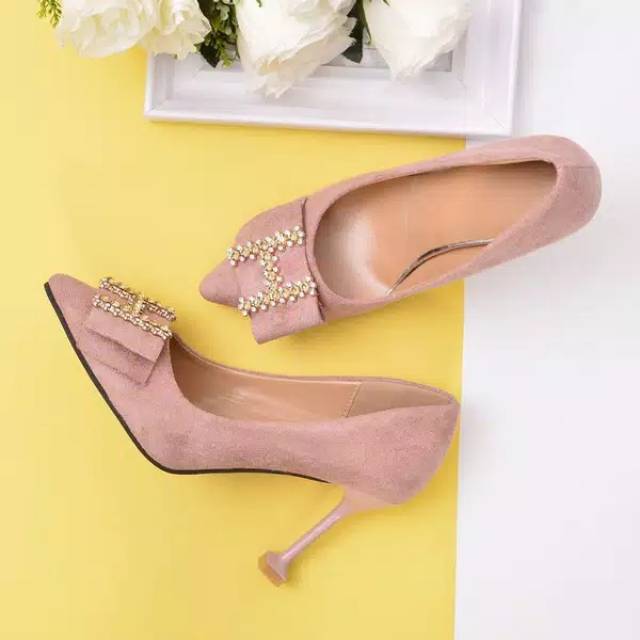 Sepatu High Heels Wanita Import