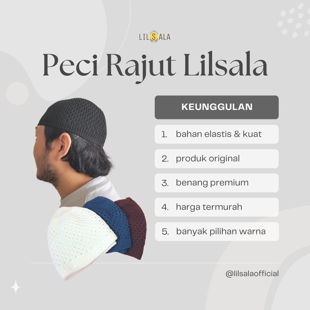 Peci Rajut Tebal Dewasa Nanas Elastis Oleh Oleh Haji Kopiah Rajut Peci Putih Peci Hitam Peci Coklat Peci Navy