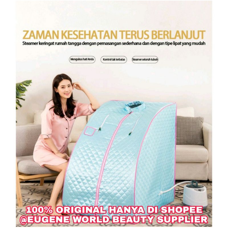 SAUNA ROOM STEAM SAUNA SPA PORTABLE SAUNA UAP ALAT PELANGSING TUBUH MANDI UAP SAUNA
