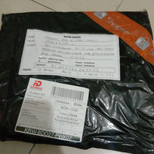 Baju Batik Anak Cowok Cewek Umur 4-11th Warna Merah Hitam