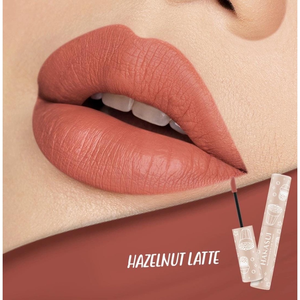 Hanasui Mattedorable Lip Cream | Matte Dorable LipCream Lipstick Cair Mate Boba Hanasui kosmetik