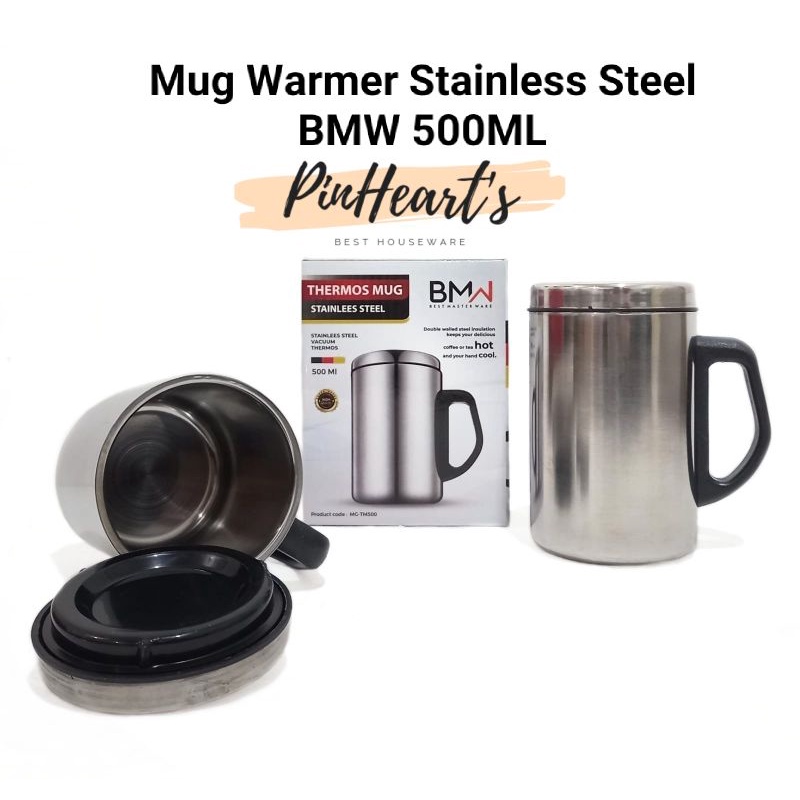 THERMOS MUG WARMER STAINLESS STEEL BMW 500ML | THERMOS PANAS