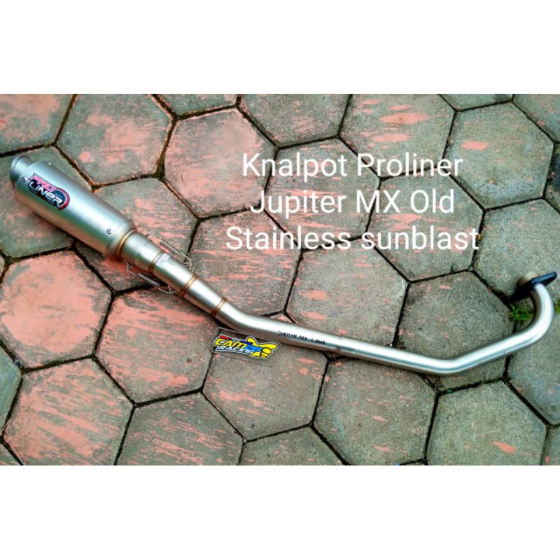 KNALPOT JUPITER MX LAMA BAHAN STAINLES PROLINER ORIGINAL