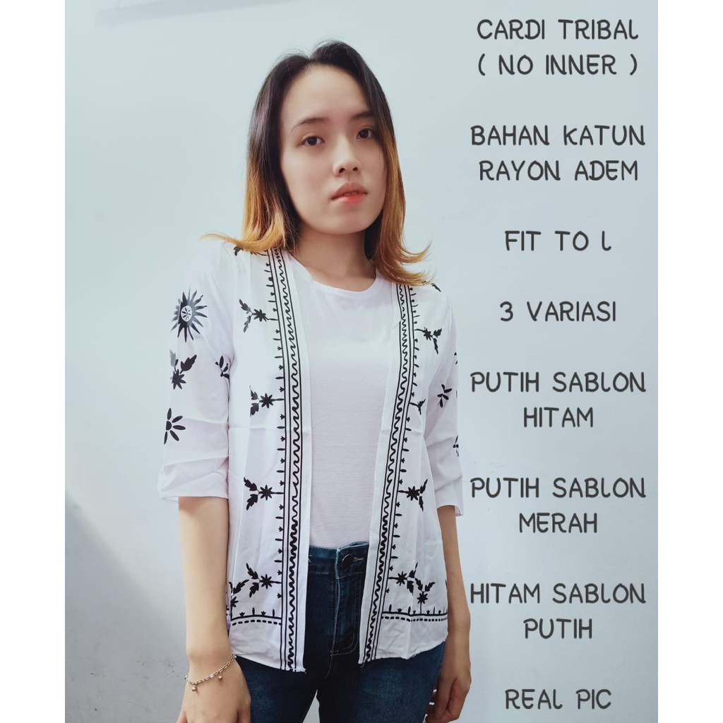 Tq88indonesia Fashion Baju Cardigan Wanita Terbaru / Cardi Tribal / Outer / Busana Luaran Cewek / Ootd