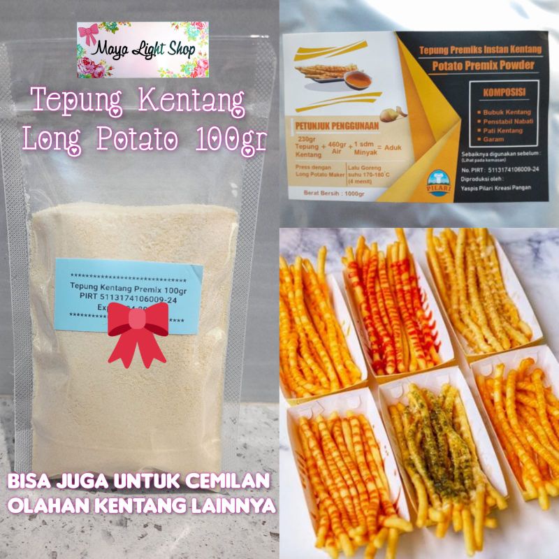 

Tepung kentang long potato premix starch potato snack french fries flake halal potato flake