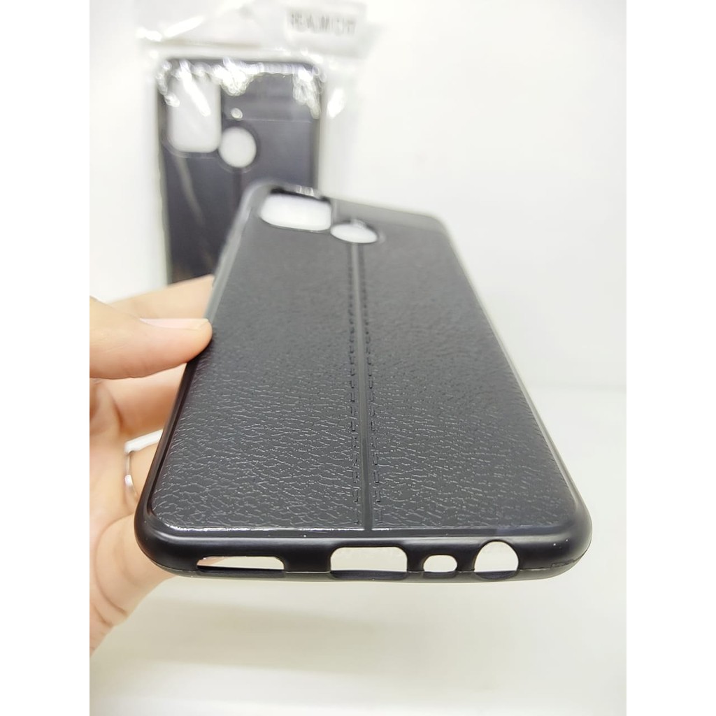 AutoFokus Realme C17 6.5 inchi Leather Soft Case AUTOFOCUS REALME C17 Motif Kulit Jeruk