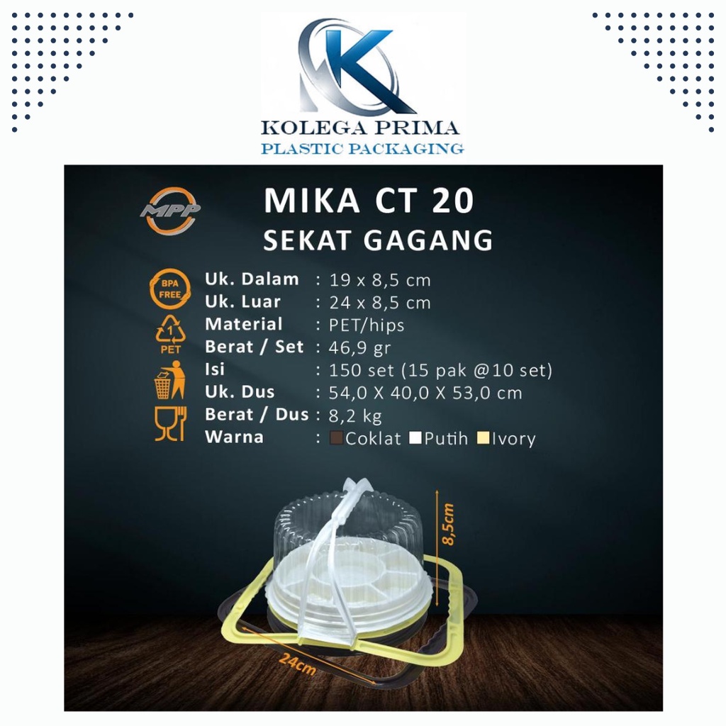 MIKA TUMPENG GAGANG SEKAT CT 20/ MIKA TUMPENG MURAH ISI 10PCS