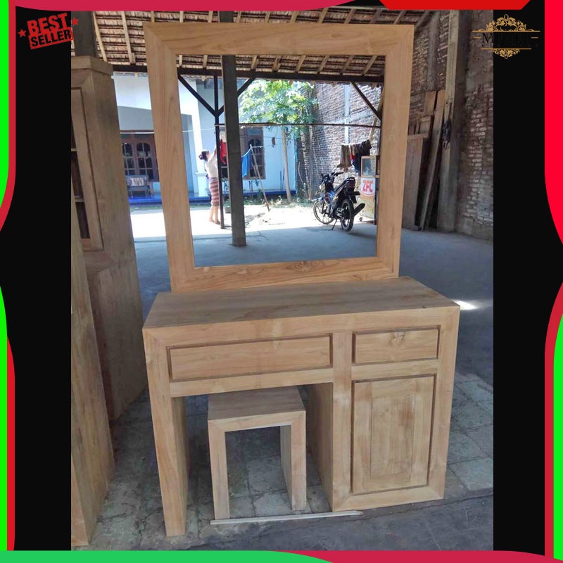 Meja Rias Anak Minimalis Tolet Rias Anak Kayu Jati Jepara Mebel Jepara