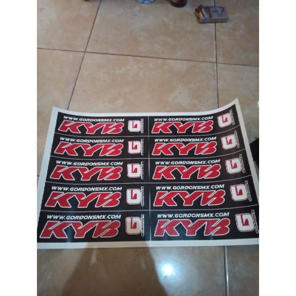 stiker kayaba gordon sepasang