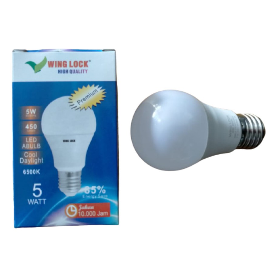 LAMPU LED WING LOCK 5 WATT PREMIUM BOHLAM LED GARANSI 1 TAHUN