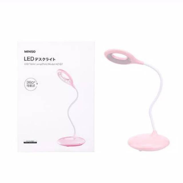 LAMPU BELAJAR LED TABLE LAMP MINISO/LED MEJA LAMPU RECHARER RING LIGHT