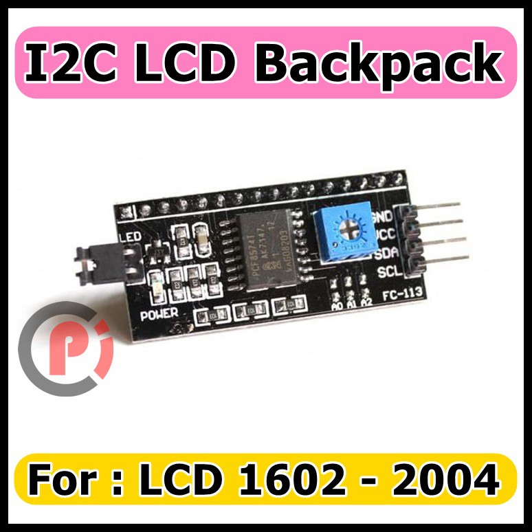 I2C LCD Backpack Interface Board For 1602 LCD Display