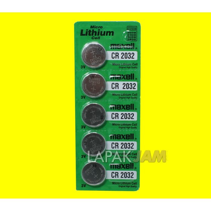 Jual Batu Baterai / Batre Jam Tangan Maxell CR 2032 Per 1 PCS Original Awet Diskon