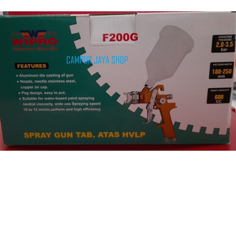 Spraygun / Spray Gun HVLP Wipro F200G 600 ml