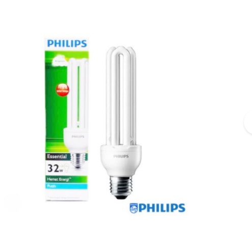 Lampu Philips Essential 32W 32 W 32 Watt 32Watt Putih Lampu Jari