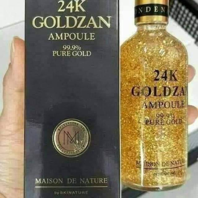 SERUM 24K PURE GOLD GOLDZAN 100ml ORIGINAL KENTAL DAN WANGI