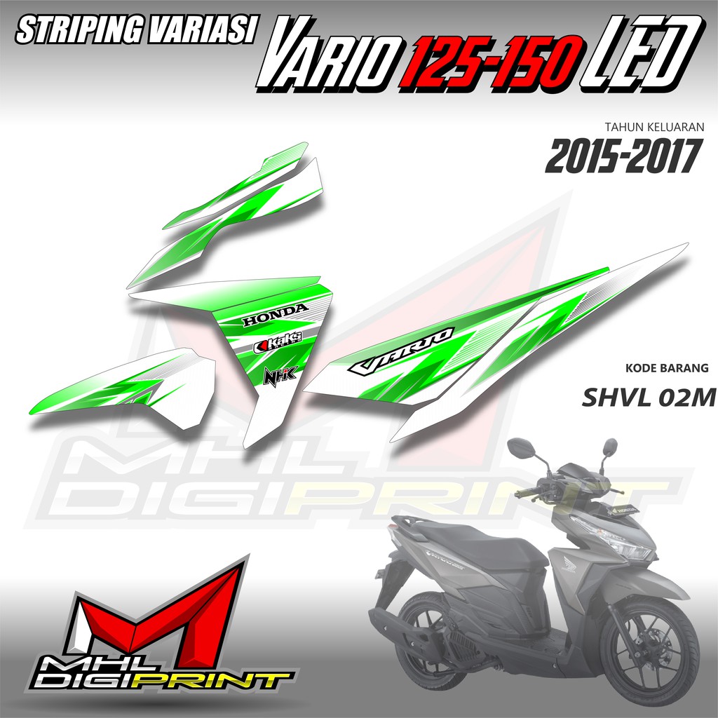 STRIPING VARIASI HONDA VARIO 125 &amp; 150 -  STIKER VARIO 125 &amp; 150 LED - SHVL 02