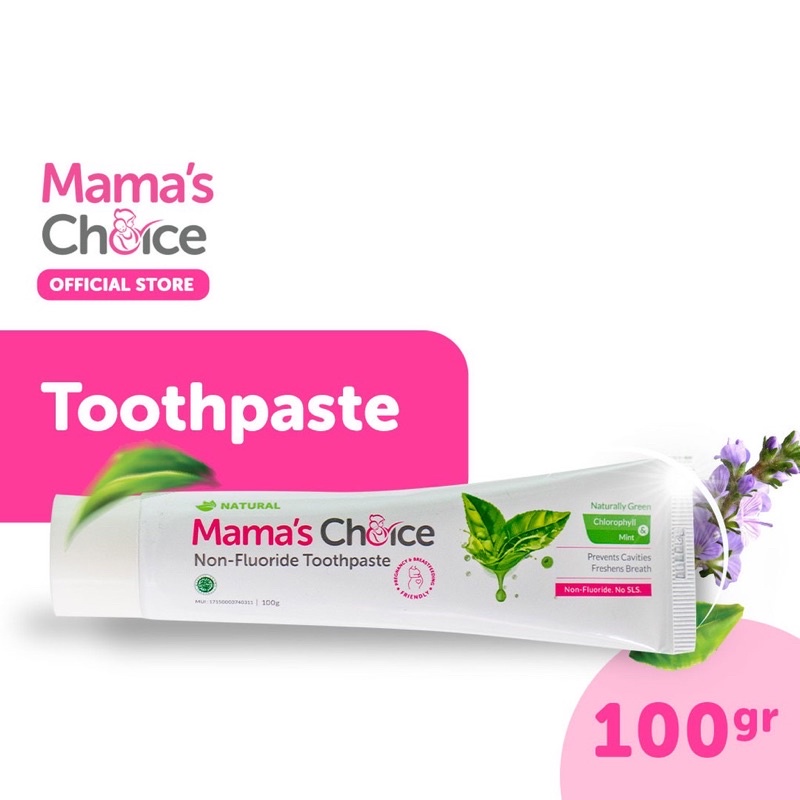 Mama's Choice Toothpaste Pasta Gigi Ibu Hamil Non Floride Odol Aman Ibu Hamil