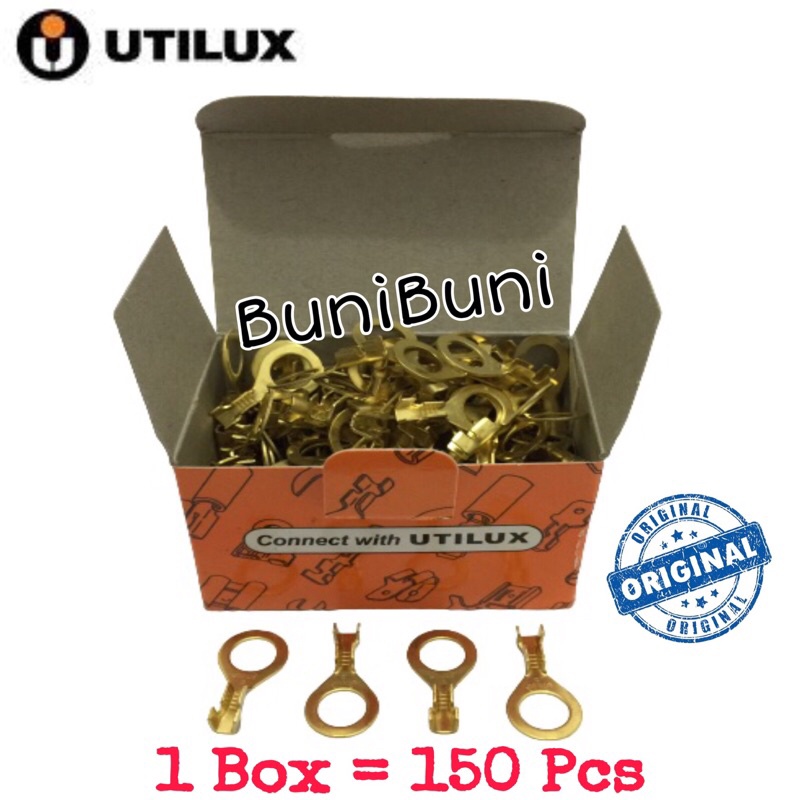 Terminal Skun Utilux Ring Baut 12 H1864 / Ukuran M8 Diameter 8 MM Original (Eceran)