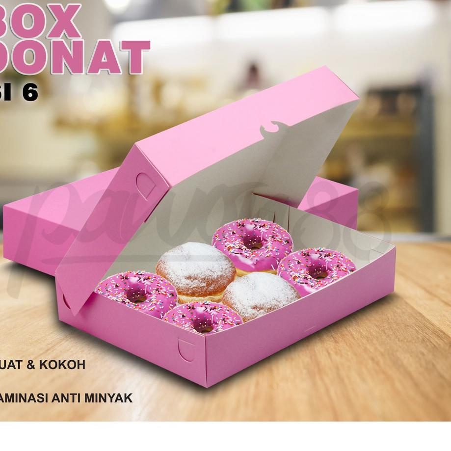 

Terbaik Box Donat - Kotak Donat - Dus Donat isi 6 PINK DP6-B 30pcs
