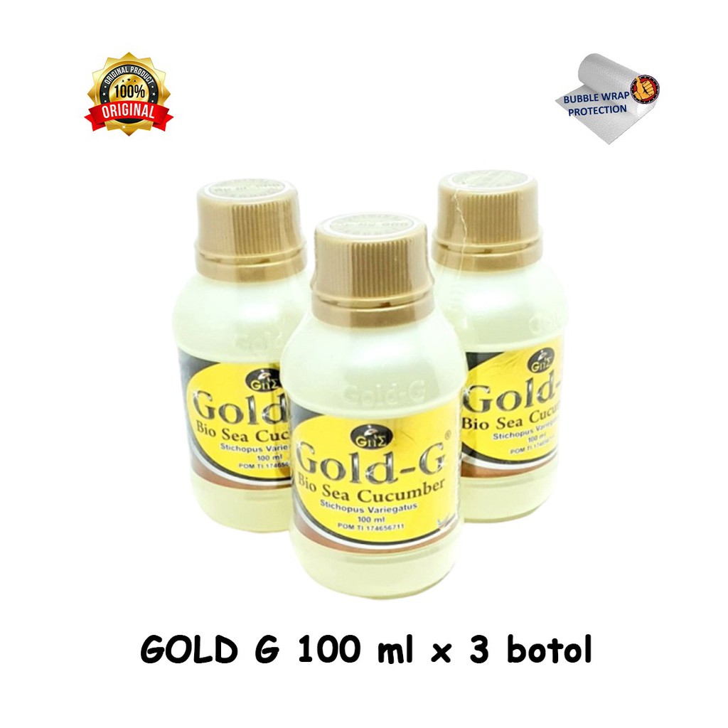 Jelly Gamat Gold G 100 ML  x 3  BOTOL ORIGINAL