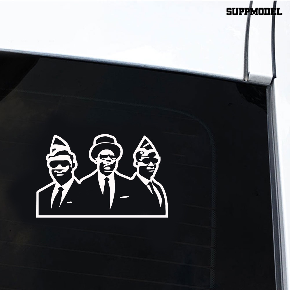 Sticker Decal Dekorasi Jendela Mobil Motif Gambar Pria Afrika Warna Hitam