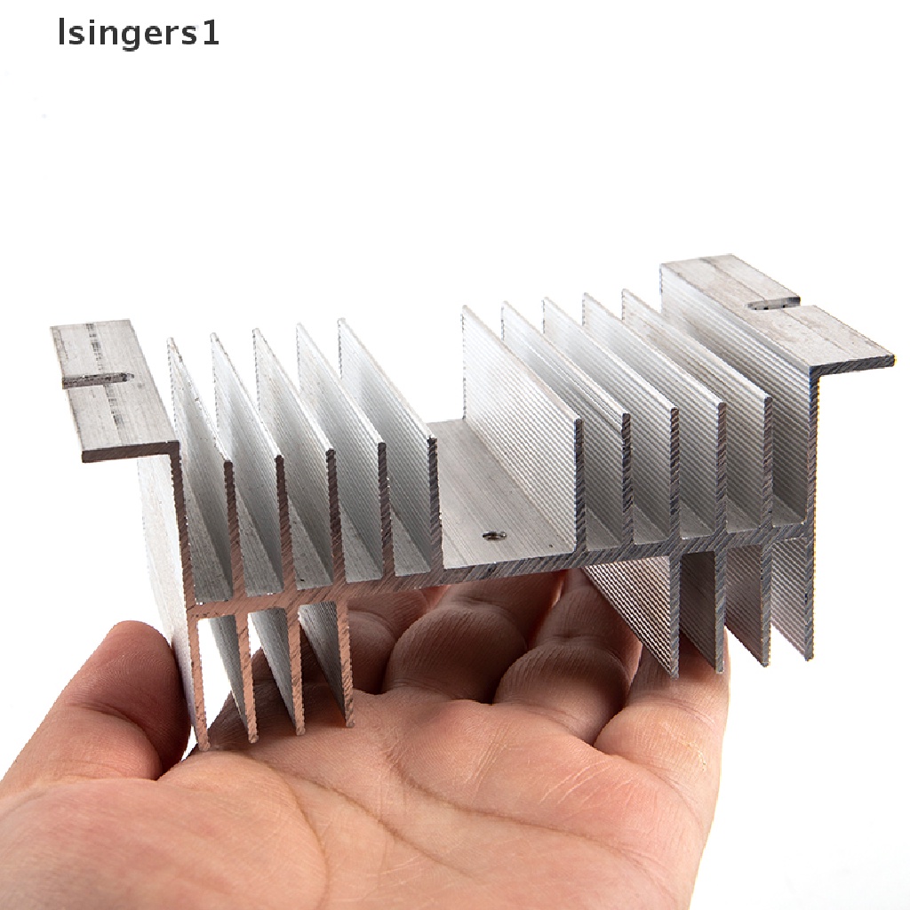 (lsingers1) Ssr Relay Single Phase Solid State Bahan Aluminum Ukuran 50x125 X 70mm Untuk Radiator Heat Sink